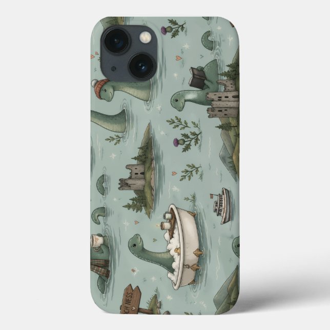 Funda De Case-Mate Para iPhone Monstruo del Lago Ness  (Reverso)