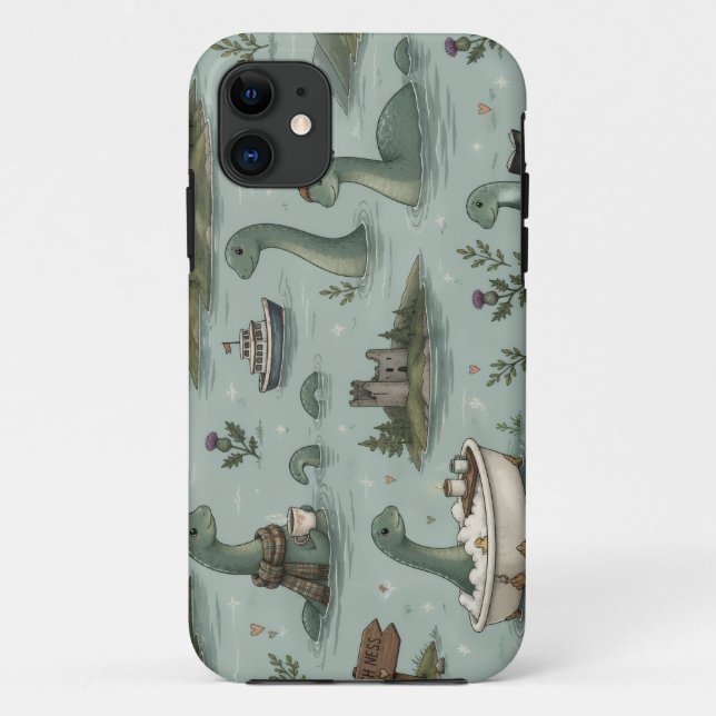 Funda De Case-Mate Para iPhone Monstruo del lago Ness (Reverso)