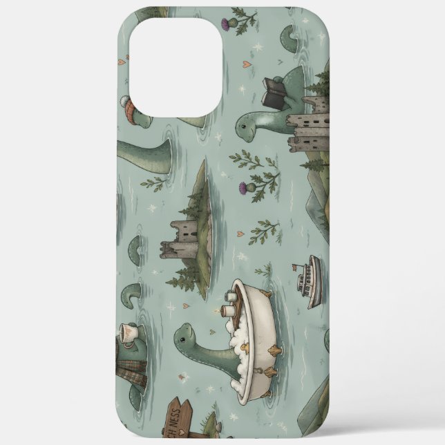 Funda De Case-Mate Para iPhone Monstruo del Lago Ness (Reverso )