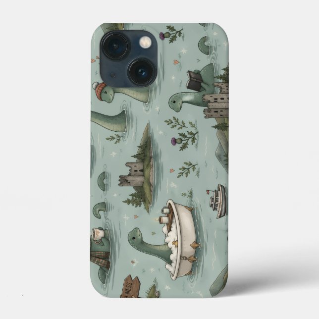 Funda De Case-Mate Para iPhone Monstruo del Lago Ness (Reverso )