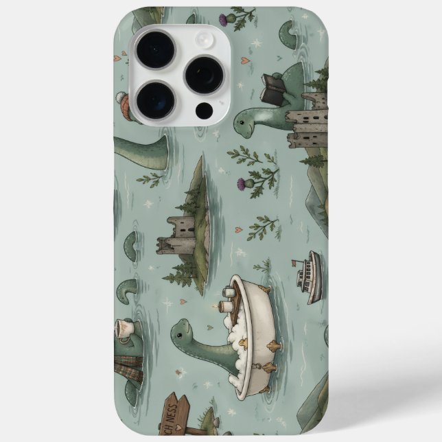 Funda De Case-Mate Para iPhone Monstruo del lago Ness (Reverso )