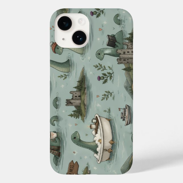 Funda De Case-Mate Para iPhone Monstruo del Lago Ness (Reverso )