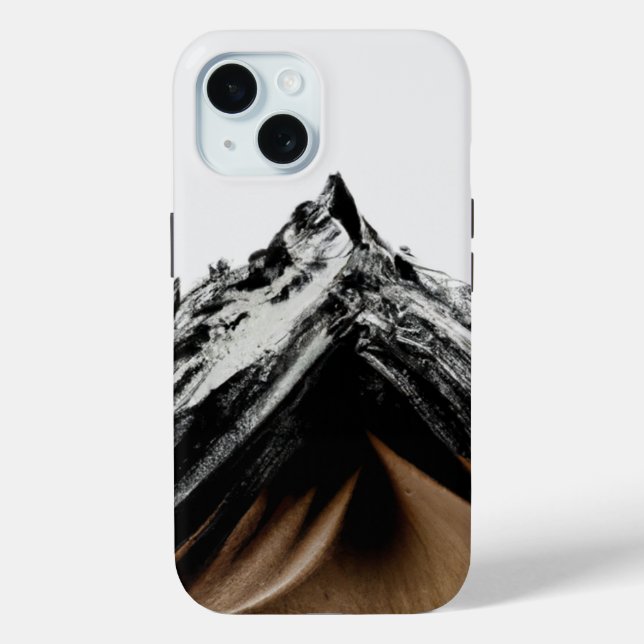 Funda De Case-Mate Para iPhone Montaña abstracta (Reverso )