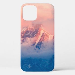 FUNDA PARA iPhone 12 MONTAÑA CUBIERTA DE NIEVE A LA HORA DEL DÍA