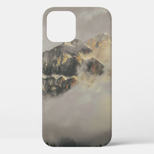 FUNDA PARA iPhone 12 MONTAÑA CUBIERTA DE NIEVE BAJO CIELO DE COLOR DURA
