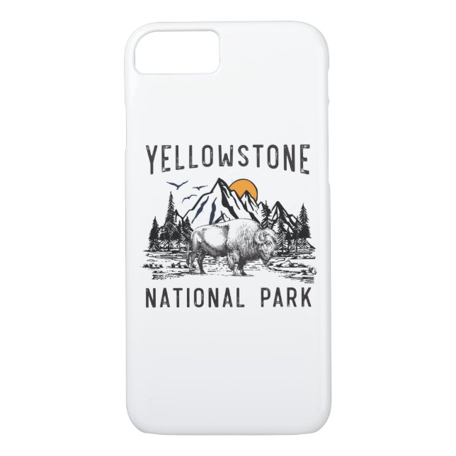 Funda De Case-Mate Para iPhone Montaña de Wyoming del parque nacional de (Reverso)
