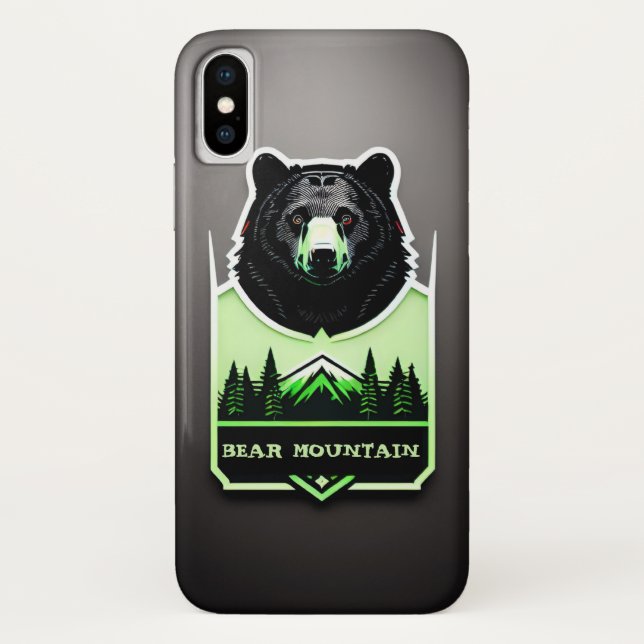 Funda De Case-Mate Para iPhone Montaña del oso (Reverso)