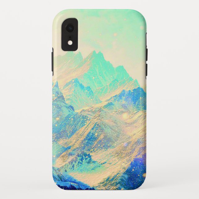 Funda De Case-Mate Para iPhone Montaña glaciar de escalada (Reverso)