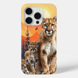 Funda Para iPhone 15 Pro Montaña León y Cubs iPhone / estuche iPad