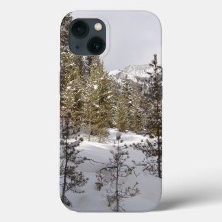 Funda Para iPhone 13 Montaña nevada de invierno en Montana