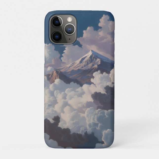 Funda De Case-Mate Para iPhone Montaña sobre las nubes (Reverso)