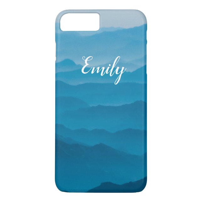 Funda De Case-Mate Para iPhone Montañas Azules (Reverso)