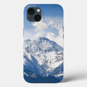 Funda Para iPhone 13 Montañas Cielo Nieve Nubes
