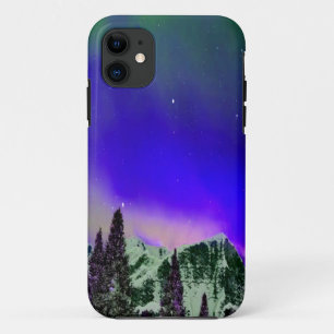Funda Para iPhone 11 Montañas de invierno de noche