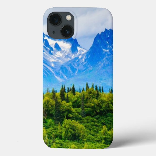 Funda De Case-Mate Para iPhone Montañas majestuosas de Alaska (Reverso)