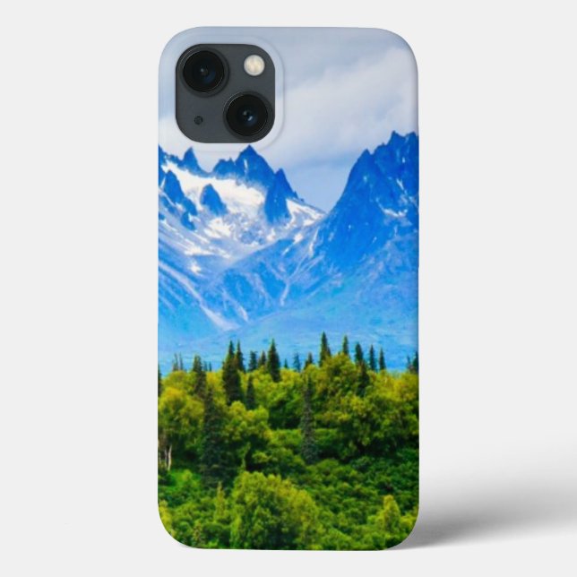 Funda De Case-Mate Para iPhone Montañas majestuosas de Alaska (Reverso)