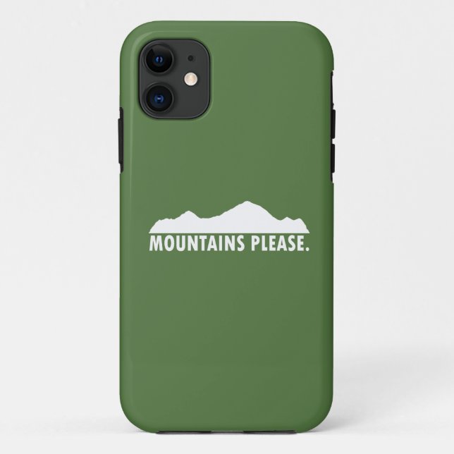Funda De Case-Mate Para iPhone Montañas Por Favor (Reverso)