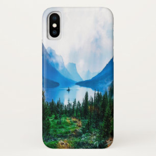 Funda Para iPhone X Montañas Rústicas del País Paisaje Natural