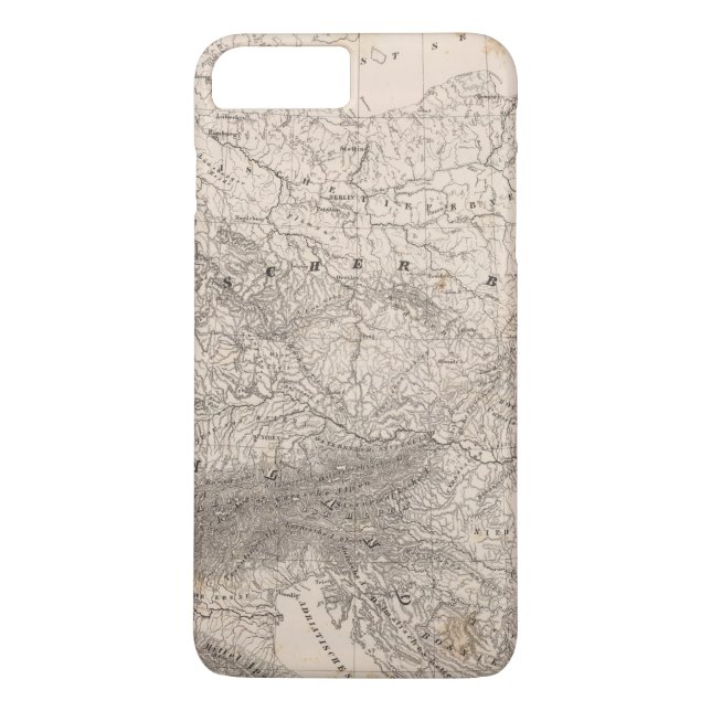 Funda De Case-Mate Para iPhone Montañas y ríos de Europa (Reverso)