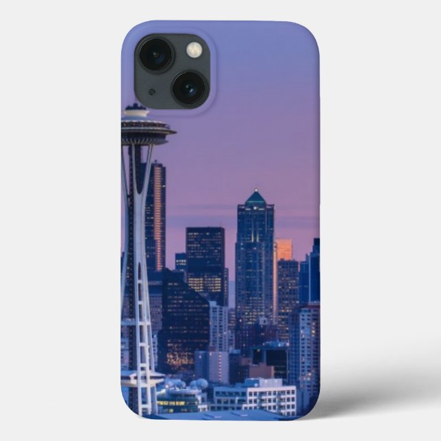 Funda De Case-Mate Para iPhone Monte Rainier al fondo. (Reverso)