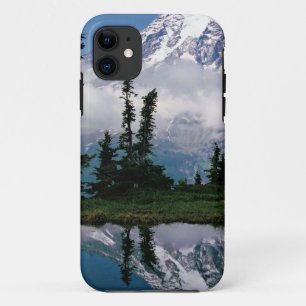 Funda Para iPhone 11 Monte Rainier reflejado en un lago glaciar de mont