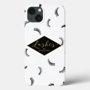 Funda Para iPhone 13 Montones de Lantazas Patrón Lash Salon Personaliza