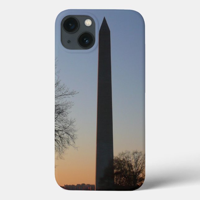 Funda De Case-Mate Para iPhone Monumento a Washington al atardecer en DC (Reverso)