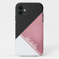 Monumento moderno de oro blanco rosa negro