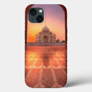 Funda Para iPhone 13 Monumentos Taj Mahal, India al atardecer