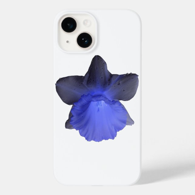 Funda De Case-Mate Para iPhone Moody Blue Drin Daffodil (Reverso )