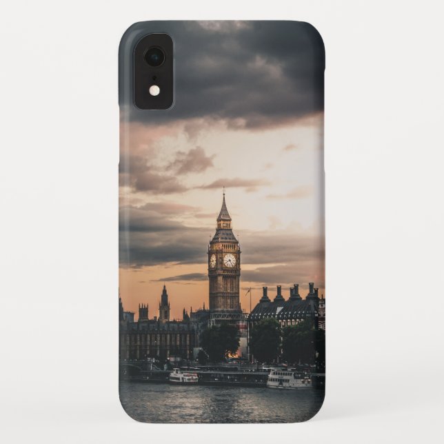 Funda De Case-Mate Para iPhone Moody London Big Ben Sunset (Reverso)
