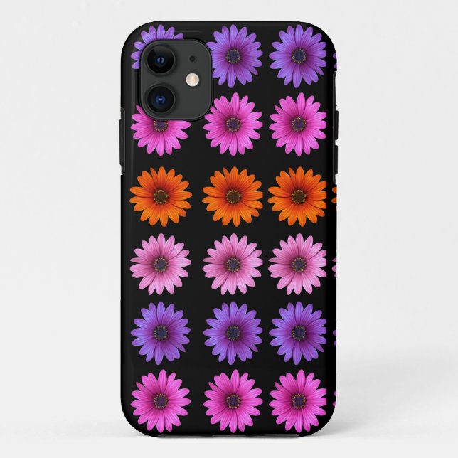 Funda De Case-Mate Para iPhone Moody Modern Winter Navidades Botánicos Negro (Reverso)