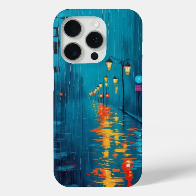 Funda De Case-Mate Para iPhone Moody Rainy Night Vibrant (Reverso )