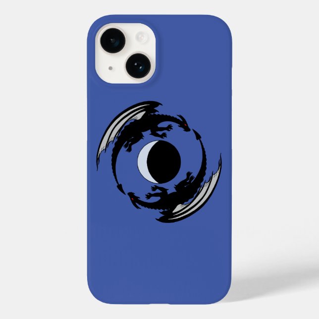 Funda De Case-Mate Para iPhone Moon Dragons Fantasy Diseño Funda-Mate iPhone Estu (Reverso )
