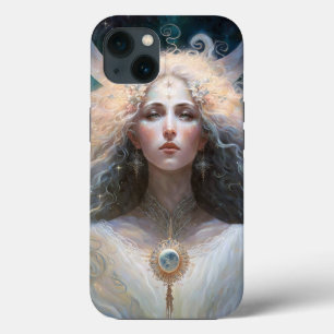 Funda Para iPhone 13 Moon Goddess Fantasy Art