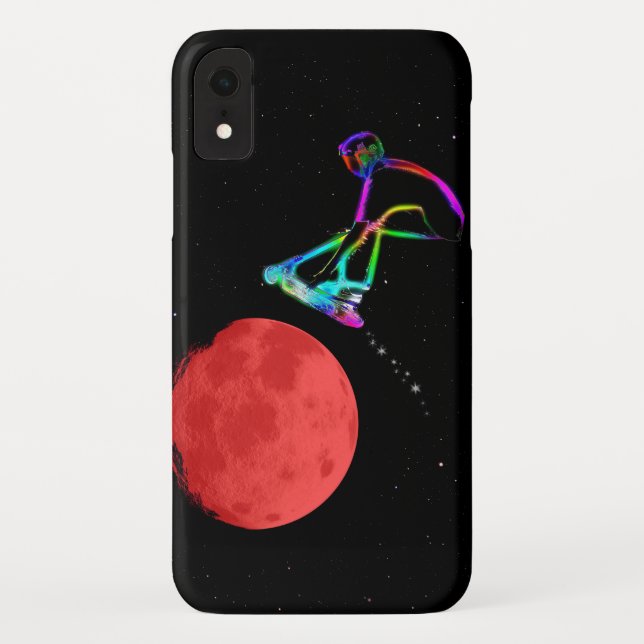 Funda De Case-Mate Para iPhone Moon Grabber - Stunt Scooter Rider (Reverso)