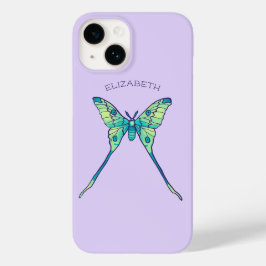 Funda Para iPhone 14 De Case-Mate Moon Moth Magic - Purple Butterfly Lover Art