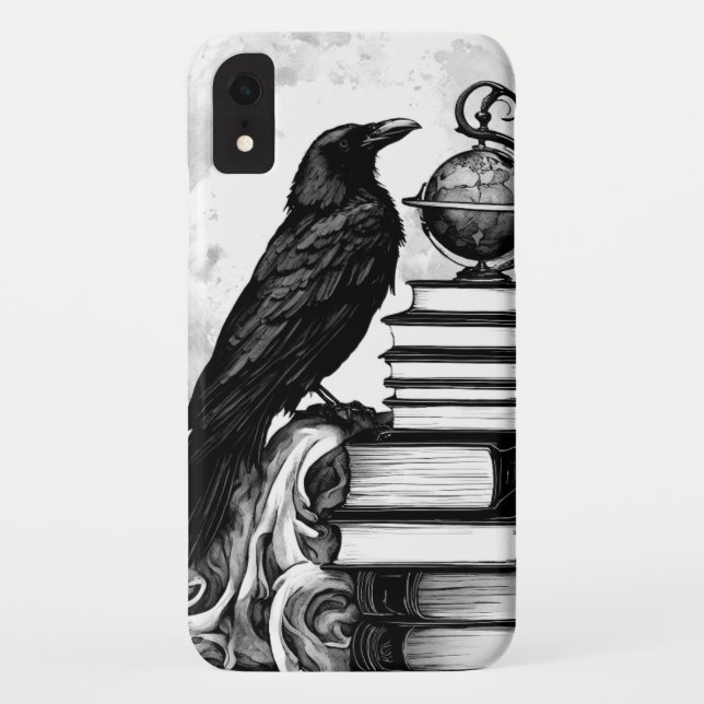 Funda De Case-Mate Para iPhone Moon Raven (Reverso)
