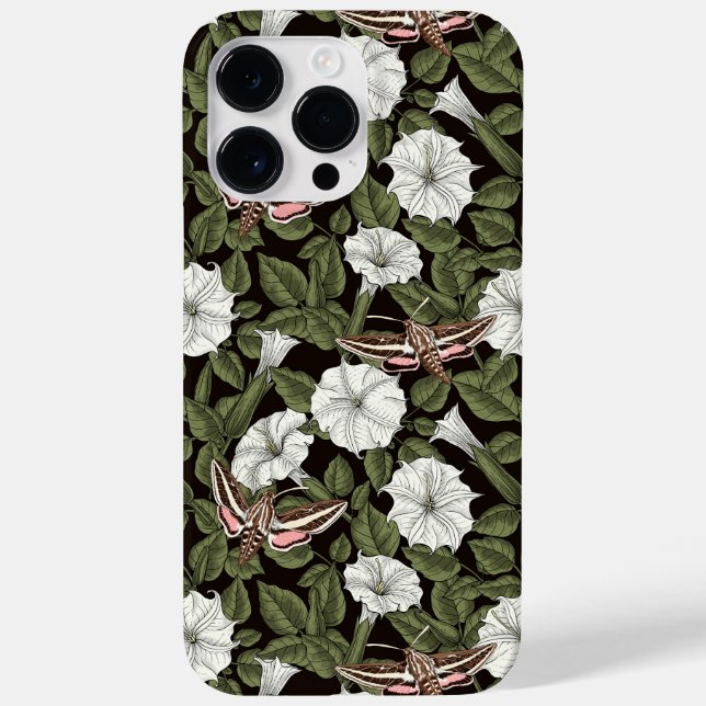 Funda De Case-Mate Para iPhone Moonflowers y esfinges (Reverso)