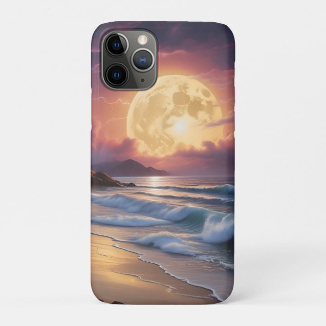 Funda De Case-Mate Para iPhone Moonlight Midnight Beach 6 (Reverso)