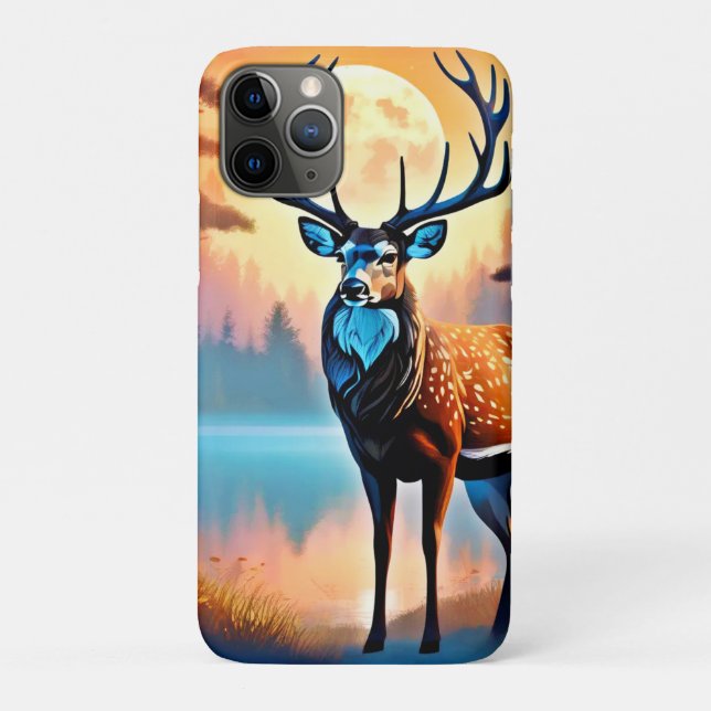 Funda De Case-Mate Para iPhone Moonlit Deer Stance (Reverso)