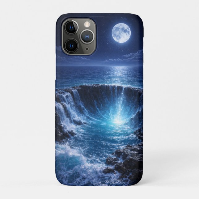 Funda De Case-Mate Para iPhone Moonlit Ocean Abyss – Mystical Fantasy Seascape (Reverso)