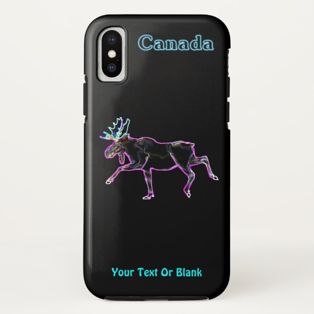 Funda De Case-Mate Para iPhone Moose Eléctrico - Canadá (Reverso)
