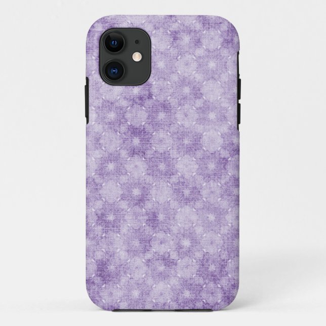 Funda De Case-Mate Para iPhone Morado Floral (Reverso)