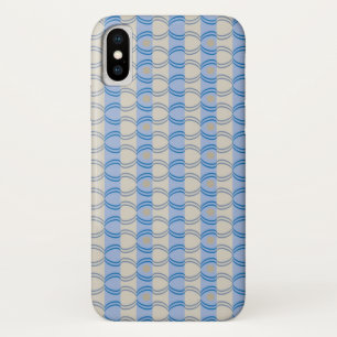 Funda Para iPhone X Moreno azul común de Candystripe