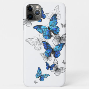 Funda Para iPhone 11 Pro Max Morfo de las mariposas voladoras azules