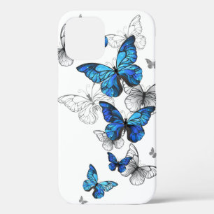 Funda Para iPhone 12 Morfo de las mariposas voladoras azules