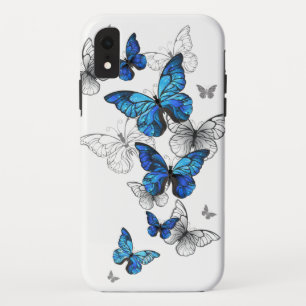 Funda Para iPhone XR Morfo de las mariposas voladoras azules