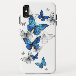 Funda Para iPhone XS Max Morfo de las mariposas voladoras azules