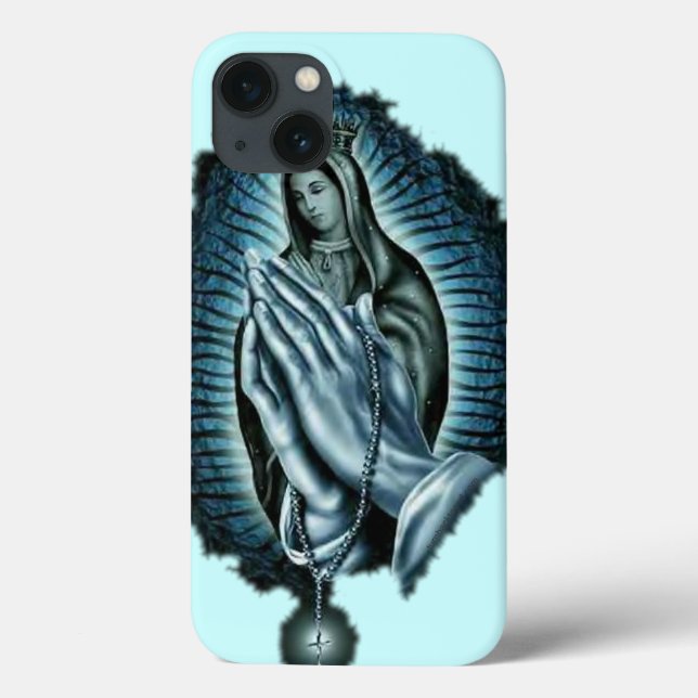 Funda De Case-Mate Para iPhone Morple Prayer bendice Virgin Mary (Reverso)